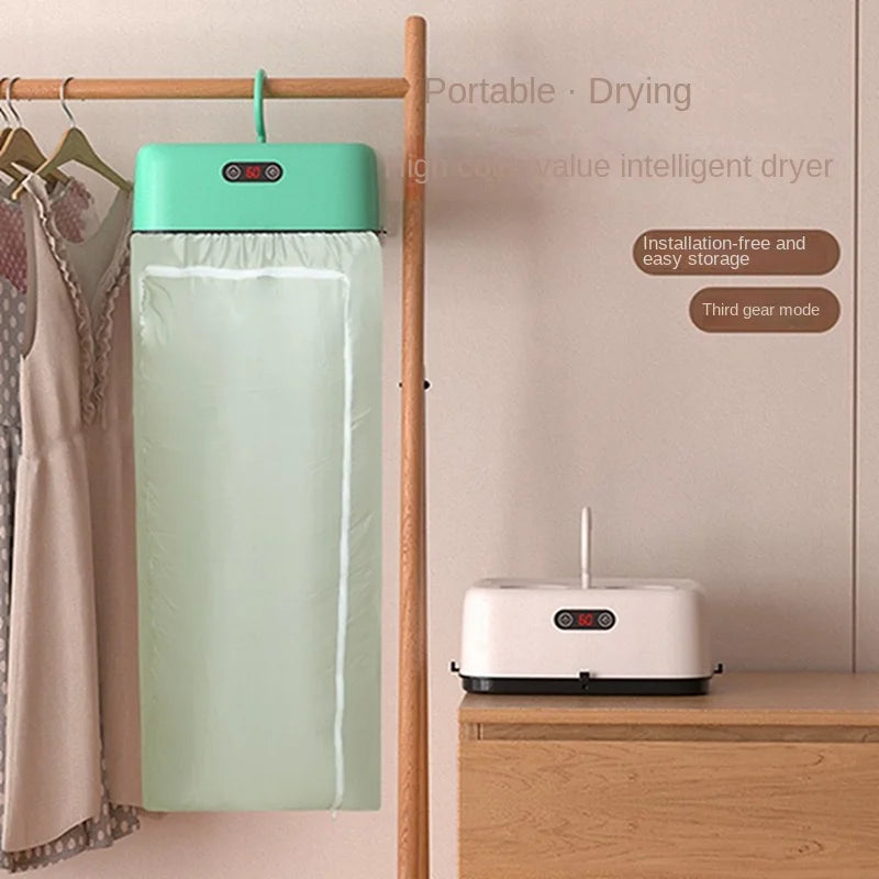 Foldable Smart Laundry Dryer Multifunctional Garment Hanger Dryers Portable Clothes Dehumidifier for Dormitory